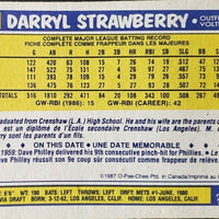 Darryl Strawberry 1987 O-Pee-Chee Series Mint Card #379