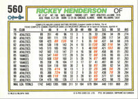 Rickey Henderson 1992 O-Pee-Chee Series Mint Card #560
