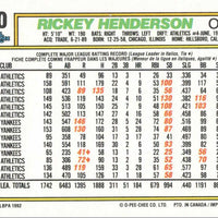 Rickey Henderson 1992 O-Pee-Chee Series Mint Card #560