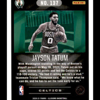 Jayson Tatum 2020 2021 Panini Illusions Trophy Collection Sapphire Series Mint Card #137