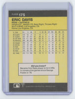 Eric Davis 1986 Fleer Series Mint Card #175
