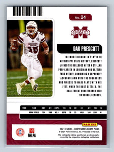 Dak Prescott 2021 Panini Contenders Draft Season Ticket Series Mint Card #24