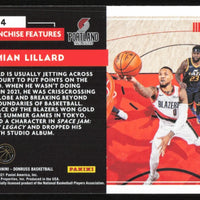 Damian Lillard 2021 2022 Panini Donruss Franchise Features Series Mint Card #14