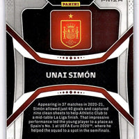 Unai Simon 2022 Panini Prizm World Cup Soccer Green Wave Series Mint Card #228