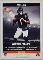 Justin Fields 2021 Panini NFL Sticker Series Mint Rookie Card #89
