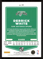 Derrick White 2021 2022 Panini Donruss Green and Yellow Laser Series Mint Card #22
