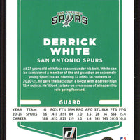 Derrick White 2021 2022 Panini Donruss Green and Yellow Laser Series Mint Card #22