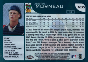Justin Morneau 2001 Topps Chrome Traded Series Mint ROOKIE Card #T235