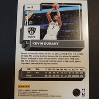 Kevin Durant 2022 2023 Panini Donruss Green Holo Laser Series Mint Card #6