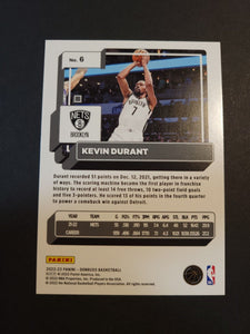 Kevin Durant 2022 2023 Panini Donruss Green Holo Laser Series Mint Card #6