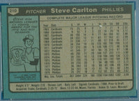 Steve Carlton 1980 Topps Series Mint Card #210
