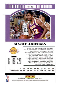 Magic Johnson 2019 2020 Panini Contenders Draft Picks Season Ticket Variation Series Mint Card #40