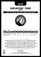 Karl-Anthony Towns 2017 2018 NBA Hoops Series Mint Card #217
