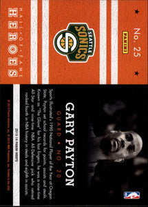 Gary Payton 2013 2014  Panini Hoops Hall of Fame Heroes Series Mint Card #25