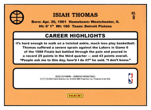 Isiah Thomas 2022 2023 Panini Donruss Retro Series Mint Card #8