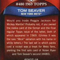 Tom Seaver 2011 Topps 60 Years of Topps Series Mint Card #60YOT-18