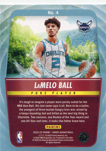 LaMelo Ball 2022 2023 Panini Hoops Pure Players Series Mint Card #4