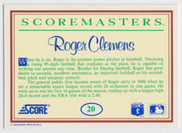 Roger Clemens 1989 Score Scoremasters Series Mint Card #20
