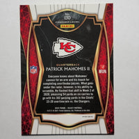 Patrick Mahomes II 2020 Panini Select Series Mint Card #130
