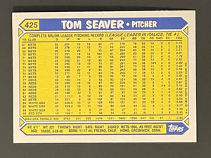 Tom Seaver 1987 Topps Tiffany Series Mint Glossy Card #425