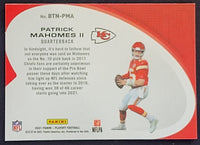 Patrick Mahomes II 2021 Panini Playoff Behind the Numbers Series Mint Card #BTN-PMA
