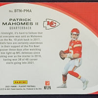 Patrick Mahomes II 2021 Panini Playoff Behind the Numbers Series Mint Card #BTN-PMA