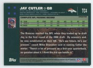 Jay Cutler 2007 Topps Chrome Xfractor Series Mint Card  #TC4