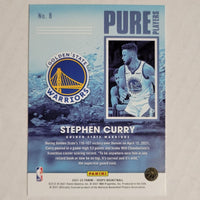Stephen Curry 2021 2022 Panini Hoops Pure Players Series HOLOGRAM Mint Card #8