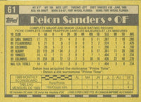 Deion Sanders 1990 O-Pee-Chee Series Mint Rookie Card #61
