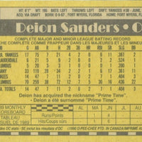 Deion Sanders 1990 O-Pee-Chee Series Mint Rookie Card #61