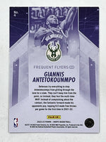 Giannis Antetokounmpo 2022 2023 Panini Hoops Frequent Flyers Series Mint Card #4
