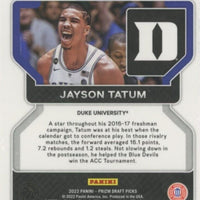 Jayson Tatum 2022 2023 Panini Prizm Draft Picks Series Mint Card #23