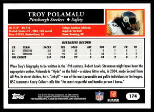 Troy Polamalu 2010 Topps Anniversary Reprints Series Mint Card #174