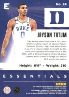 Jayson Tatum 2022 2023 Panini Chronicles Essentials Draft Picks Series Mint Card #24
