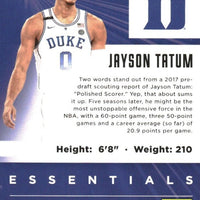 Jayson Tatum 2022 2023 Panini Chronicles Essentials Draft Picks Series Mint Card #24