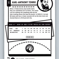 Karl-Anthony Towns 2021 2022 NBA Hoops Series Mint Card #141