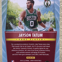 Jayson Tatum 2022 2023 Panini Hoops Pure Players Series Mint Card #9