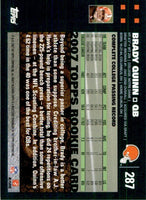 Brady Quinn 2007 Topps Series Mint Rookie Card #287
