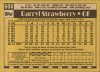Darryl Strawberry 1990 O-Pee-Chee Series Mint Card #600
