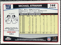 Michael Strahan 2006 Topps Chrome Refractor Series Mint Card #144

