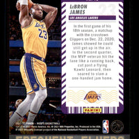 Lebron James 2021 2022 NBA Hoops Frequent Flyers Series Mint Card #13