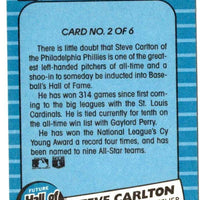 Steve Carlton 1986 Fleer Future Hall of Famers Series Mint Card #2