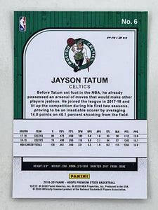 Jayson Tatum 2019 2020 Panini NBA Hoops Premium Stock Series Mint Card #6