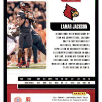 Lamar Jackson 2021 Panini Contenders Draft Season Ticket Series Mint Card #22