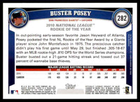 Buster Posey 2011 Topps 2010 NL Rookie of the Year Series Mint Card #282
