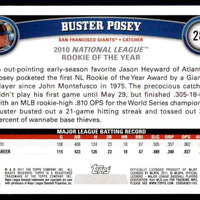 Buster Posey 2011 Topps 2010 NL Rookie of the Year Series Mint Card #2