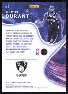 Kevin Durant 2021 2022 Donruss Complete Players Series Mint Insert Card #5