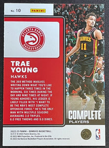 Trae Young 2022 2023 Panini Donruss Complete Players Series Mint Card #10