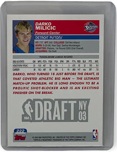 Darko Milicic 2003 2004 Topps Collection Gold Foil Series Mint Rookie Card #222
