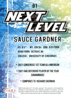 Ahmad Sauce Gardner 2022 Sage High Series Next Level Series Mint Rookie Card #91

